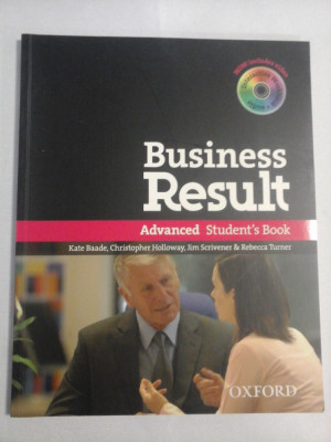 BUSINESS RESULT Advanced Student&amp;#039;s Book (+ CD) - Kate Baade; Christopher Holloway; Jim Scrivener; Rebecca Turner foto