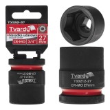 Cheie tubulara de impact in 6 puncte, 3 / 4&quot;, 27 mm, Tvardy T00212-27