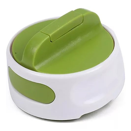 Desfacator manual de conserve si sticle, flippy, 6.8 x 4.8 cm, din abs + otel, verde/alb