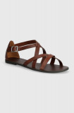 Cumpara ieftin Vagabond Shoemakers sandale de piele TIA 2.0 femei, culoarea maro, 5731-001-27