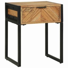 vidaXL Dulap de noapte Maro 40 x 35 x 50 cm Lemn masiv de acacia 374105