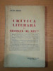 CRITICA LITERARA IN SECOLUL AL XIX LEA- OCTAV MINAR * PREZINTA HALOURI DE APA