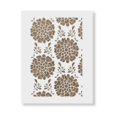 Sablon 900x600x0.7mm All-Over Dahlia Refolosibil, model MXSP7017
