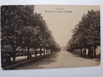 FOCSANI -BULEVARDUL LASCAR CATARGIU - PER. INTERBELICA - FRANCATURA INTERESANTA foto