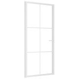 Cumpara ieftin Usa de interior, 93x201,5 cm, alb, sticla ESG si aluminiu