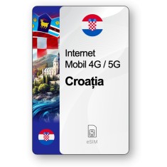 eSIM Internet Croația, valabil 7 zile, trafic 1 GB, Standard
