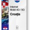 eSIM Internet Croația, valabil 30 zile, trafic 100 GB, Standard