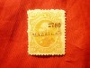 Timbru Mexic 1874 Miguel Hidalgo cu supratipar si stampila locala Mazatlan, Stampilat