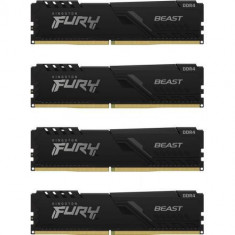 Memorii Kingston FURY Beast 32GB(4x8GB), DDR4-3200MHz, CL16, Quad Channel