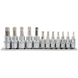 Yato YT-04332 - Set capete chei tubulare 8-55 mm patrat 1/2 si 3/8 inch 12 bucati