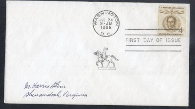 United States 1958 Simon de Bolivar FDC K.574 foto