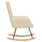 Scaun balansoar, crem, material textil - 5