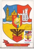 bnk cp Judetul Buzau - Stema - circulata 1980 - marca fixa