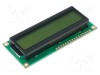 Afişaj LCD alfanumeric STN 16x2 galben-verde RAYSTAR OPTRONICS