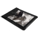 Husa neagra din piele pentru tableta/acte/laptop, 31x24cm,LONDO