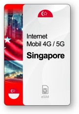 eSIM Internet Singapore, valabil 30 zile, trafic 100 GB, Standard foto