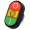 Intrerupator dublu, 22mm, seria MPD, IP66, ABB - 1SFA611131R1103