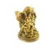 Oaie Feng Shui Aurie cu Monede, Suport si Pui Capra - Decoratiune Zodiacala Chinezeasca, Noroc si Prosperitate
