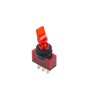 Intrerupator ON-OFF 12V 20A ASW-14D rosu cu retinere, Oem
