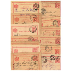 1893-1899 - Lot 15 carti postale, intreguri, circulate