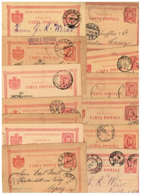 1893-1899 - Lot 15 carti postale, intreguri, circulate foto