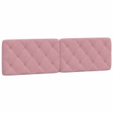 Cumpara ieftin Perna tablie de pat, roz, 180 cm, catifea