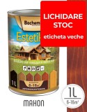 Cumpara ieftin Lazura lemn BOCHEMIT ESTETIK CLASIC 1L MAHON, protectie UV