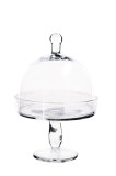 Cumpara ieftin Platou cu cupola sticla transparenta 18 x 25 cm