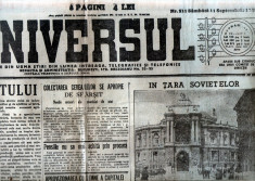 Universul, 11 septembrie 1948 - ziar 8 pagini foto