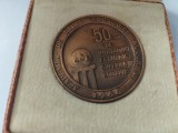 bnk ins Romania - Medalia ASE - 50 ani de invatamant economic superior 1918-1968 - in cutie