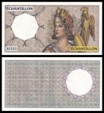 FRANTA █ bancnota █ &Eacute;CHANTILLON █ 1980 █ UNC █ necirculata
