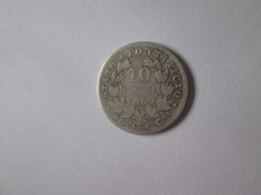 Rara! Statul Papal/Vatican 10 Soldi 1869 argint,Papa Pius al IX-lea foto