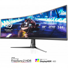 Monitor LED ASUS Gaming ROG XG49VQ Curbat 49 inch 4 ms Black FreeSync 144Hz