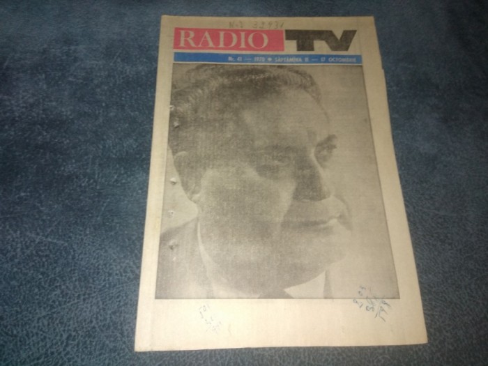 REVISTA RADIO TV NR 41 1970