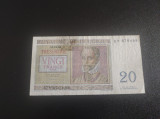 Bancnota 20 Francs 1956 Belgia