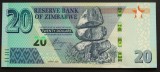 Bancnota exotica 20 DOLARI - ZIMBABWE, anul 2020 * Cod 320 = UNC