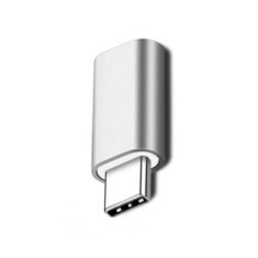 Adaptor lightning (mama) to type-c(tata) 2,8 cm argintiu