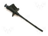 Clips de măsurare cu c&acirc;rlig 6A 4mm negru ELECTRO-PJP