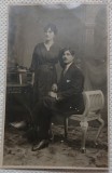 Fotografie tip Carte postala, Sot si sotie, 1922