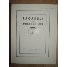 LAGARELE SI UNGEREA LOR , BUCURESTI 1930