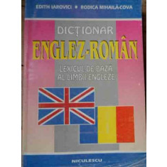 Dictionar Englez-roman - Edith Iarovici, Rodica Mihaila-cova ,523201