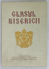 GLASUL BISERICII , REVISTA OFICIALA A SFINTEI MITROPOLII A UNGROVLAHIEI , NR. 3-4 , 1990 , PREZINTA HALOURI DE APA *
