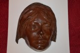 STATUETA BRONZ - GLEENA GOODACRE - Portret de Fata - Semnata - 1989 !, Masti