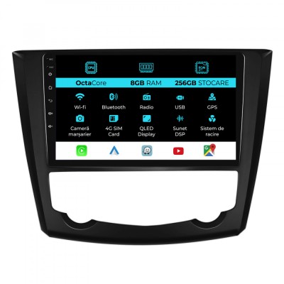 Navigatie Dedicata Renault Kadjar (2015-2019), 9Inch, 8Gb Ram, 256Gb Stocare, Carplay foto