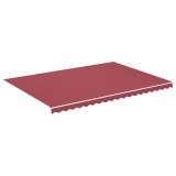 Cumpara ieftin Panza de rezerva copertina, rosu visiniu, 500x350 cm, poliester