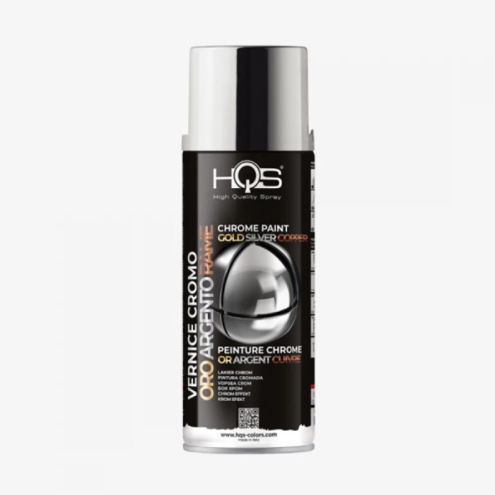 Vopsea Spray HQS SILVER CHROME cromata Cromo Argento argintiu 400 ml