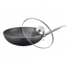 PETERHOF PH-25351-32 Tigaie wok 32 cm invelis granit si capac foto