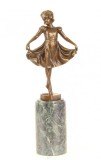Micuta dansatoare - statueta din bronz pe soclu din marmura BJ-19