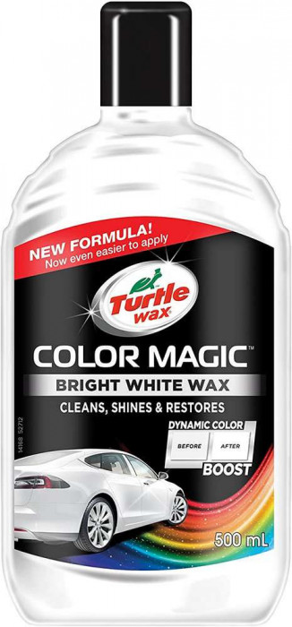 Pasta Polish 3 in 1 Turtle Wax Color Magic Bright White Wax, 500ml