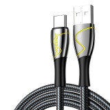 Cablu USB Seria Joyroom Mermaid - USB Tip C 3A 2m Negru (S-2030K6) 6941237151032